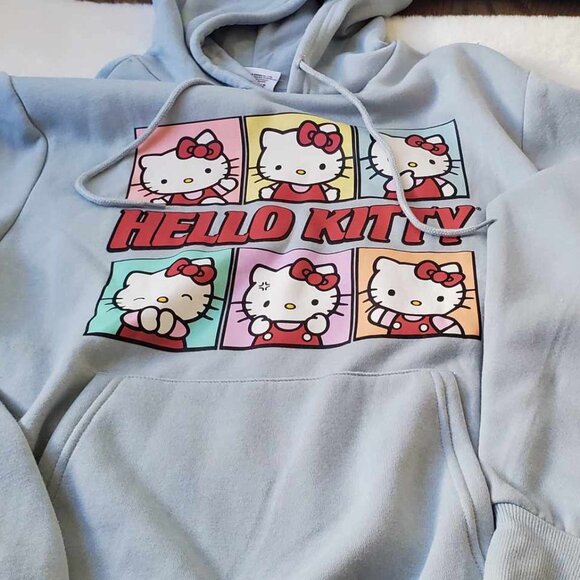 Hello Kitty Fleece Hoodie | NWT Kawaii Sanrio Pullover Sweatshirt| Size L - Picture 4 of 4